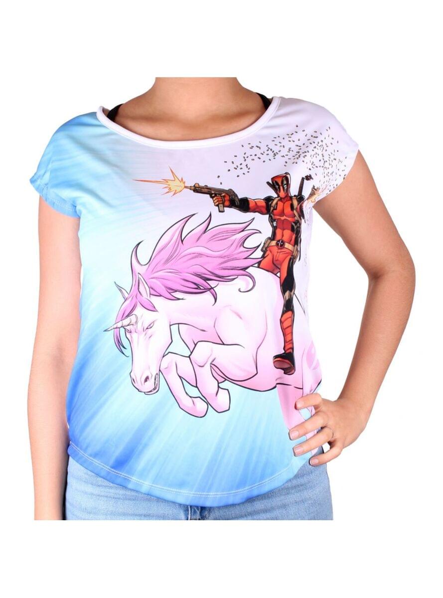 Deadpool Unicorn T-Shirt לנשים