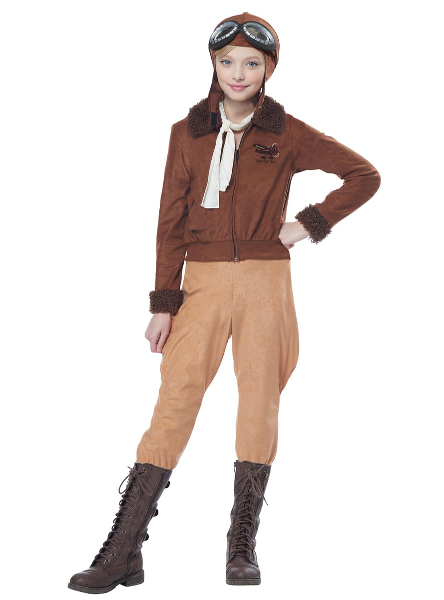 Pilot Costume For Girls Express Delivery Funidelia