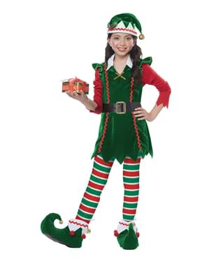 Kızlar için Noel Elf kostümü