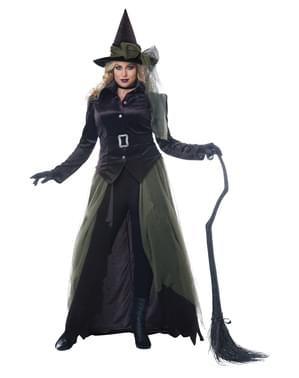 Costum de vrăjitoare gotică pentru femeie mărime mare