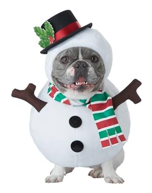 Kostým snehuliaka pre psov