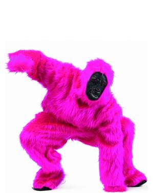Büyük Pembe Goril Yetişkin Kostüm