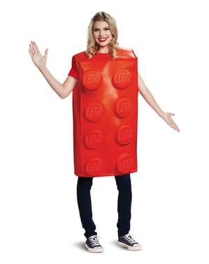 Costum de piesă roșie pentru adult - Lego