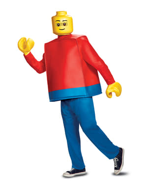 Disfraz de muñeco de Lego deluxe para adulto