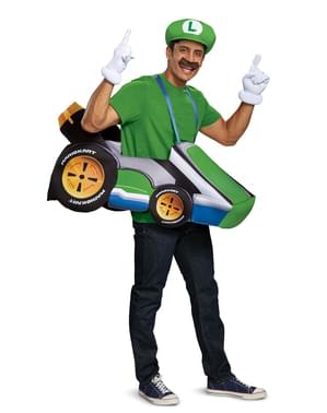 Yetişkinler için Luigi Kart kostümü - Super Mario Bros