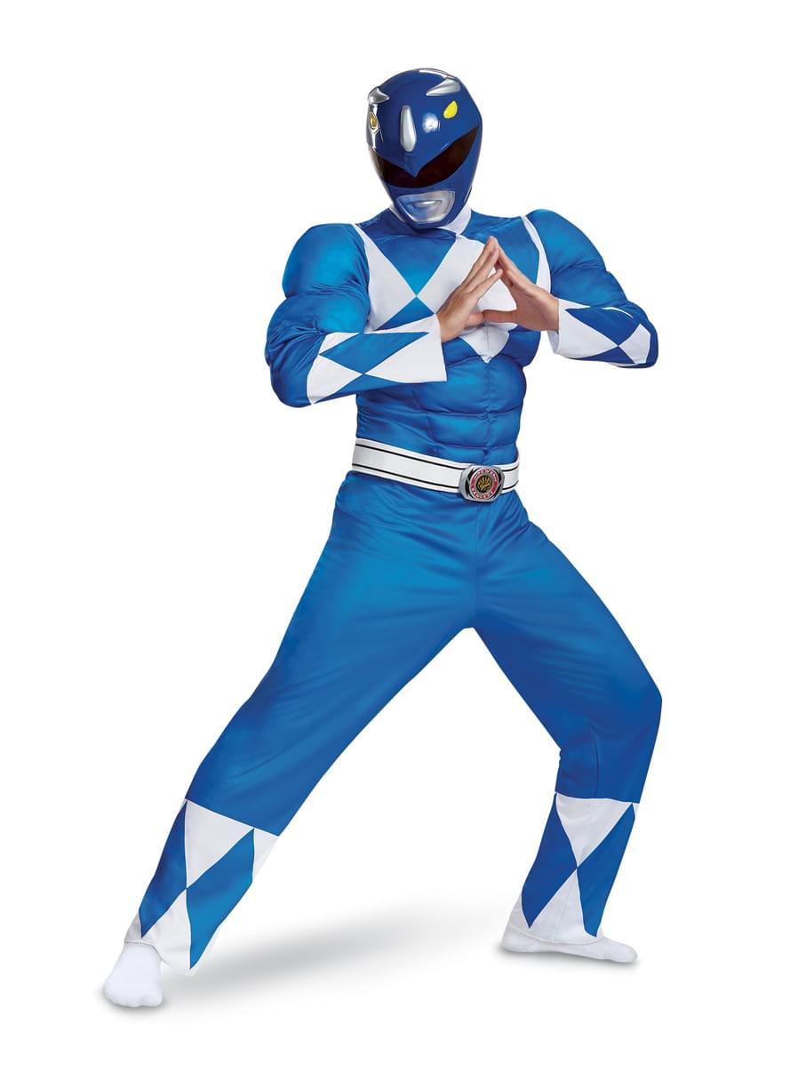 Blauw Power Ranger kostuum voor volwassenen - Power Rangers Mighty Morphin