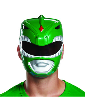Yetişkinler için Green Power Ranger maskesi - Power Rangers Mighty Morphin