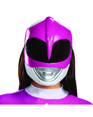 Yetişkinler için pembe Power Ranger maskesi - Power Rangers Mighty Morphin