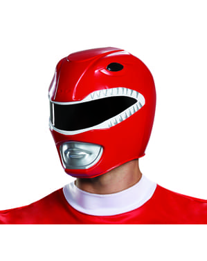 Casco de Power Ranger rojo para adulto - Power Rangers Mighty Morphin