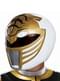 Casque Power Ranger blanc adulte - Power Rangers Mighty Morphin