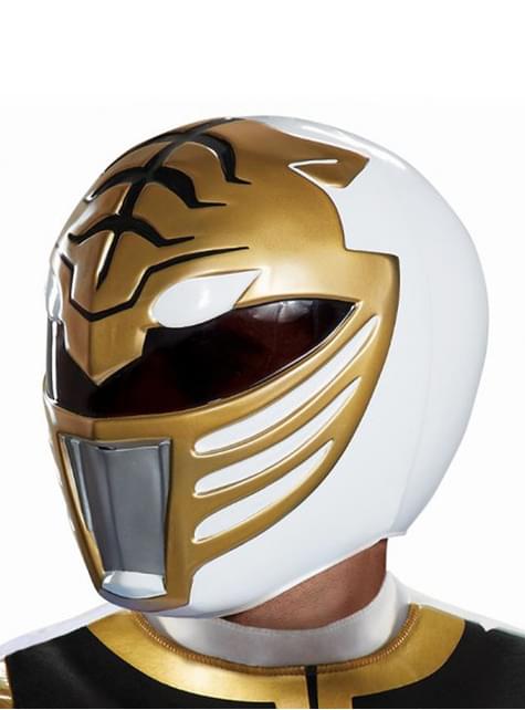 Witte Power Ranger Helm Voor Volwassenen Power Rangers Mighty Morphin