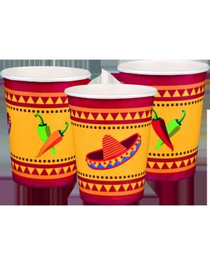 Ser of 6 cups for Mexican Party