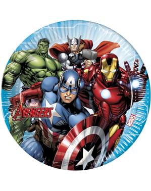 8 The Imposing Avengers plates (23cm) - Mighty Avengers