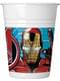 Set de 8 pahare de plastic The Avengers Impunători