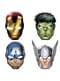 6 kpl setti erilaisia The Avengers uhkaavat hahmot -naamioita