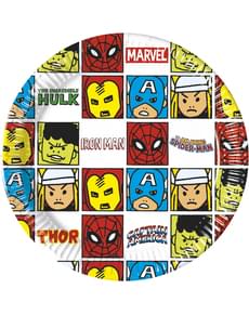 Set of 8 The Avengers Team Power plates