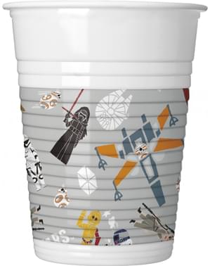 Set of 8 The Force of Star Wars plastic cups