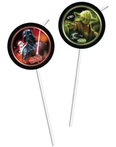 Set of 6 Star Wars The Final Battle straws