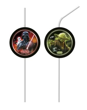 Set 6 sugrör Star Wars The Final Battle