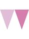 Guirlande fanions  rose pastel