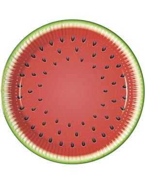Set 8 piring semangka