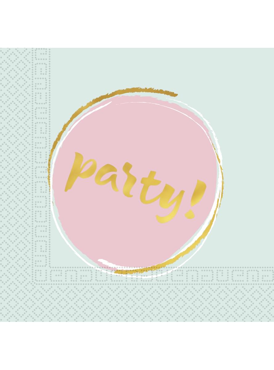 Sada 20 ubrousků Elegantní pastelové tóny