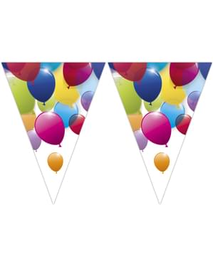 Colourful balloons banner