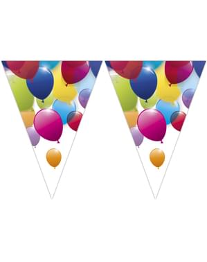 Farverigt ballon banner