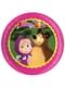 8 Masha and The Bear papieren borden (23 cm)