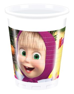 8 gobelets Masha et Michka