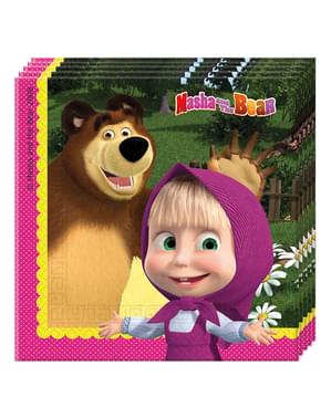 20 מפיות מאשה והדוב (33X33 ס