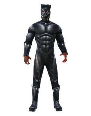 Kostum Black Panther Deluxe untuk lelaki