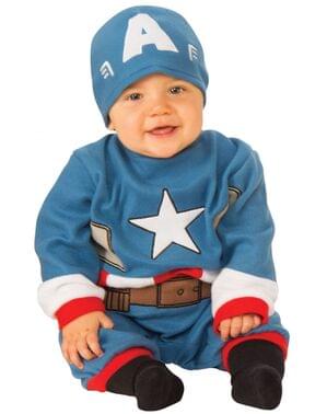 Captain America kostyme med hatt til babyer