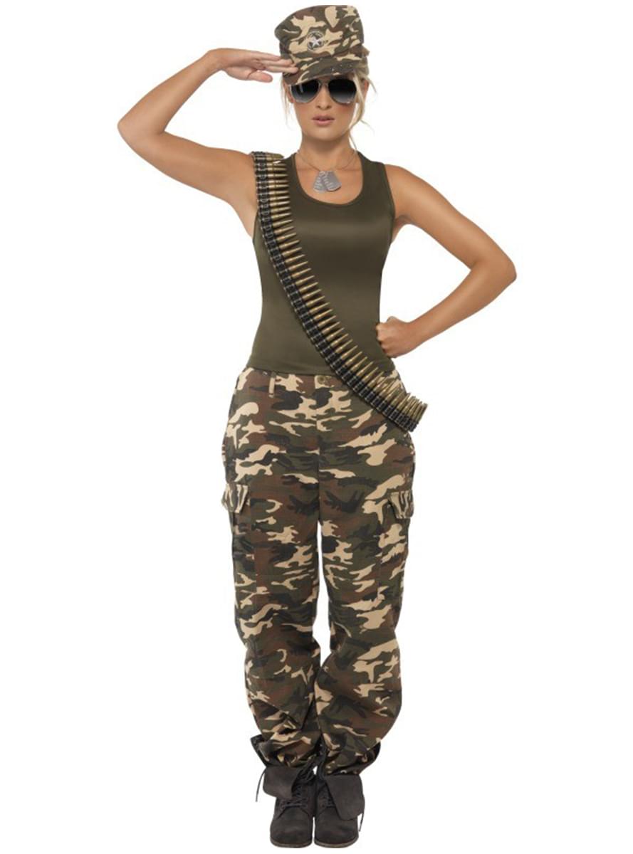 Army Girl Adult Costume Express Delivery Funidelia