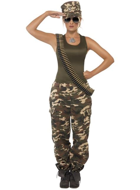 Adult Army Soldier Women Costume