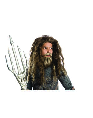 Aquaman wig with beard for boys - Justice League