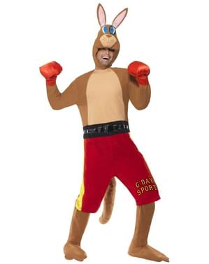 Fato de canguru pugilista