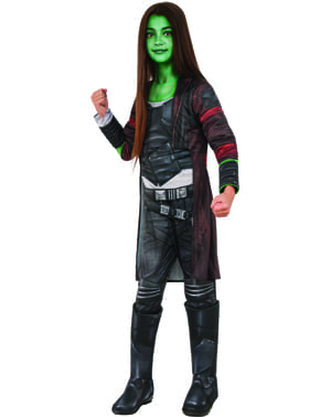 Kızlar için Deluxe Gamora kostümü - Galaxy Vol 2 Muhafızları