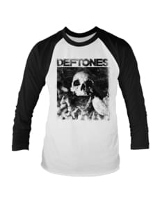 T-shirt Skull manga 3/4 para adulto - Deftones
