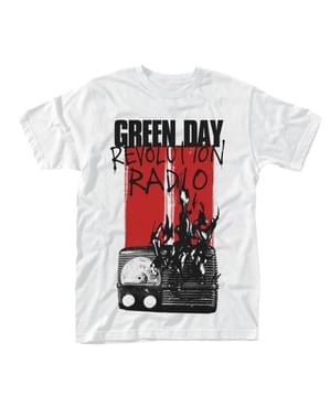 Тениска с радио Burning за възрастни - Green Day
