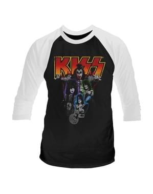 T-shirt Kiss Néon Band para homem