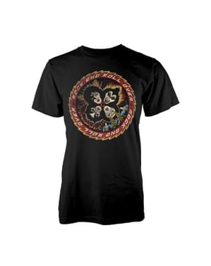 Kiss Rock and Roll T-Shirt til mænd