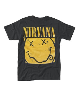 Nirvana T-Shirt Splat da Uomo in Grigio 