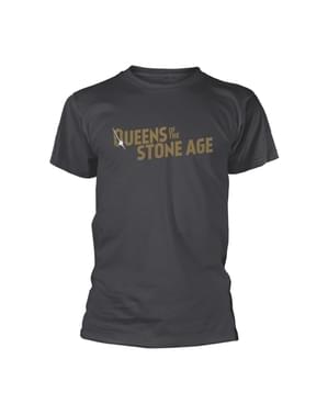 Куинс от каменната епоха Лого на унисекс тениска за възрастни