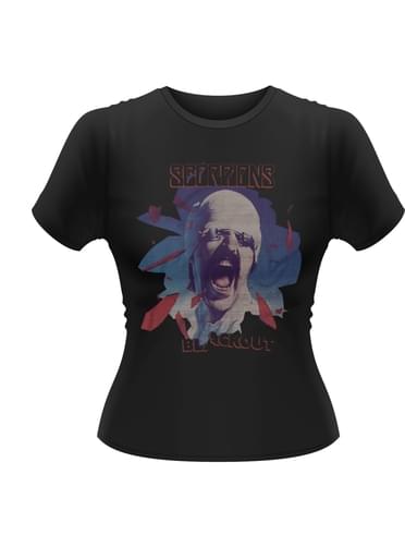 T-shirt Black Out para mulher - Scorpions