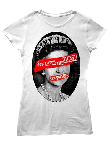T-shirt God Save The Queen para mulher - Sex Pistols