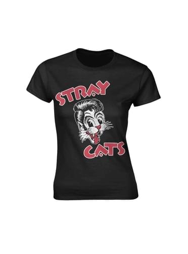 T-shirt Cat Logo para mulher - Stray Cats