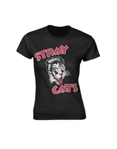 T-shirt Cat Logo para mulher - Stray Cats