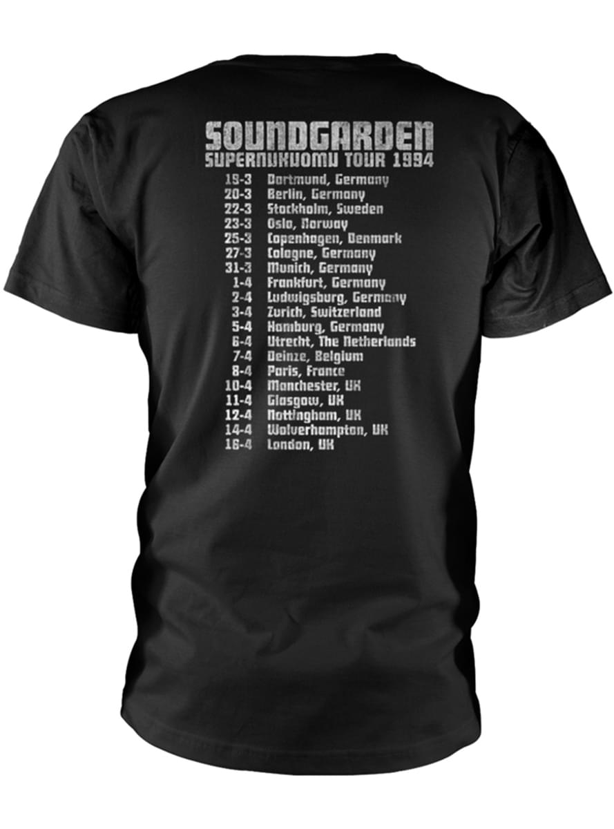 T-shirt Soundgarden Superunknown Tour 94 per uomo