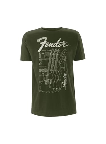 T-shirt Telecaster para adulto - Fender